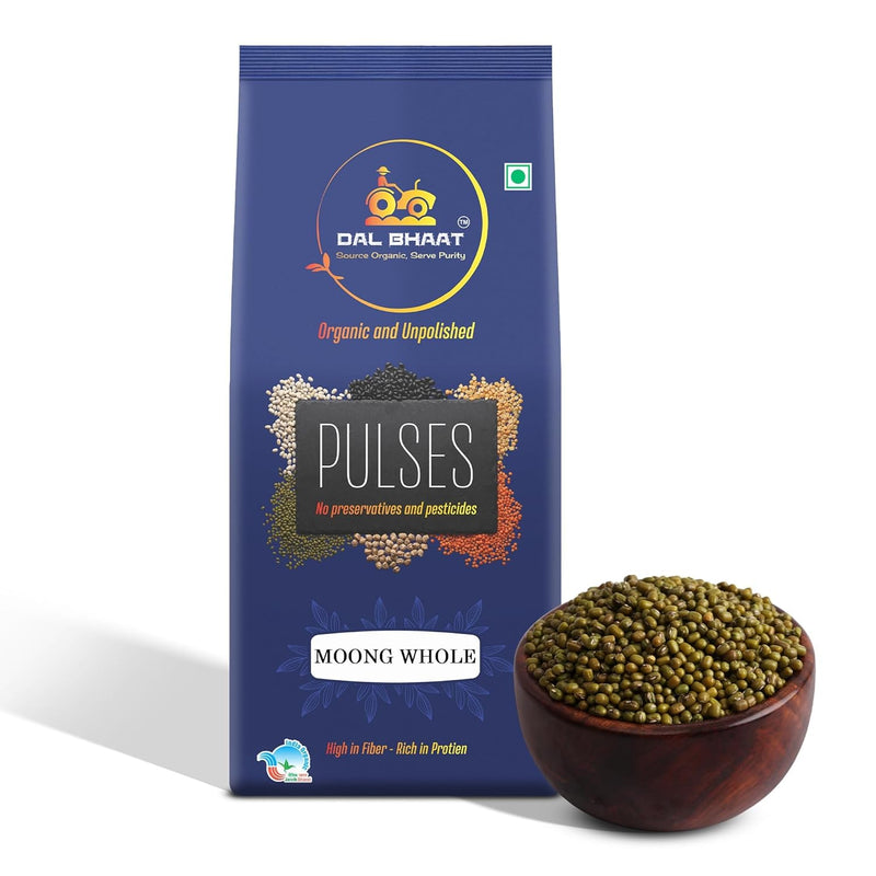 Organic Unpolished Whole Moong (Sabut Moong) – 450 g