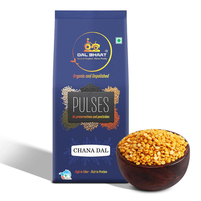 Organic Unpolished Chana Dal (Split Bengal Gram) – 450 g