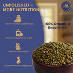 Organic Unpolished Whole Moong (Sabut Moong) – 450 g