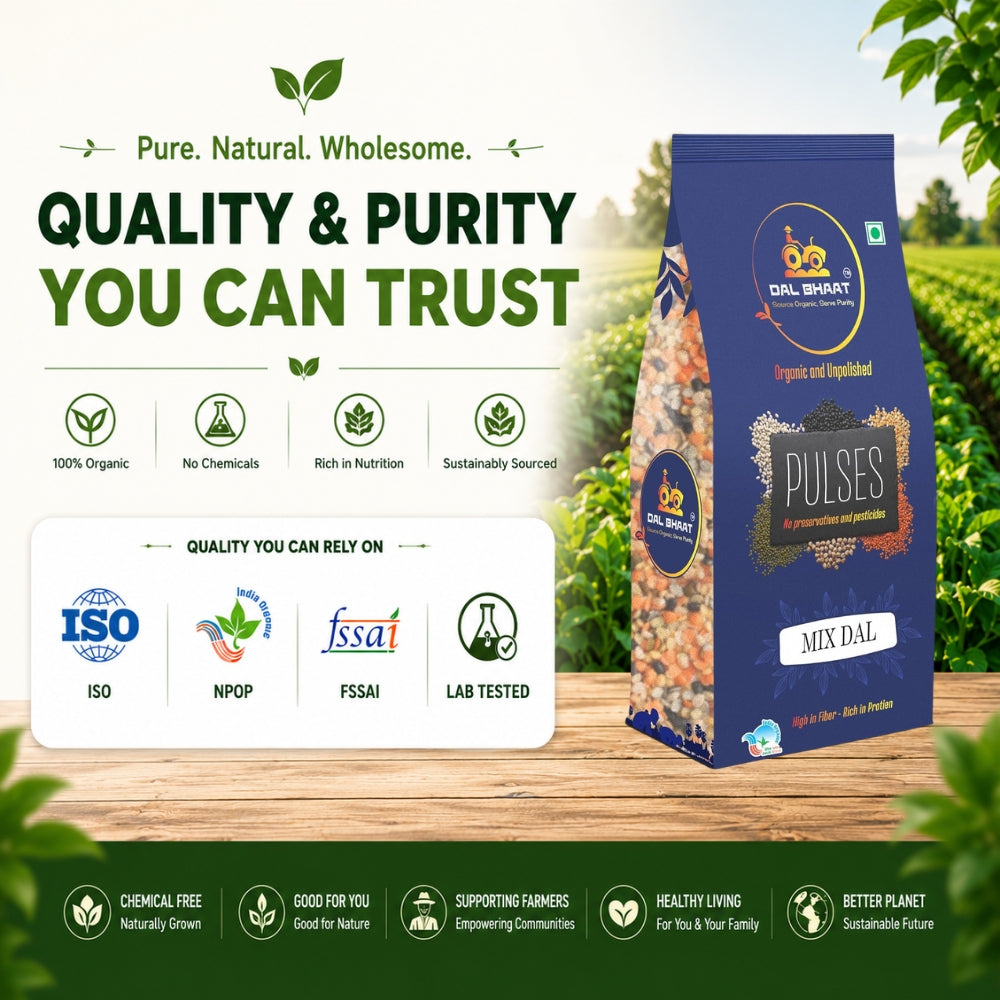 Dal Bhaat organic pulses banner