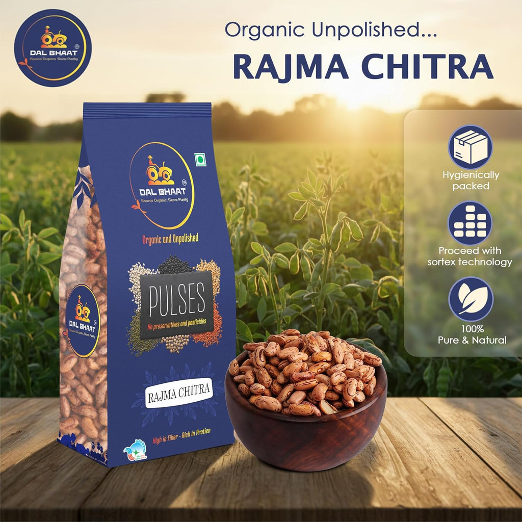 Organic rajma chitra in bowl ready for cooking
