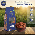 Kala chana curry made with organic bengal gram whole