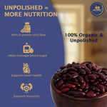 Organic unpolished red rajma high protein high fiber kidney beans
