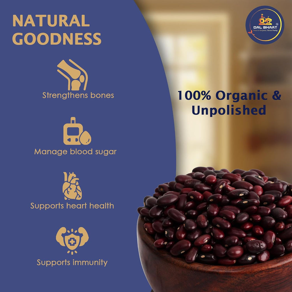 organic unpolished Rajma Jammu Red Kidney Beans natual goodness benefit
